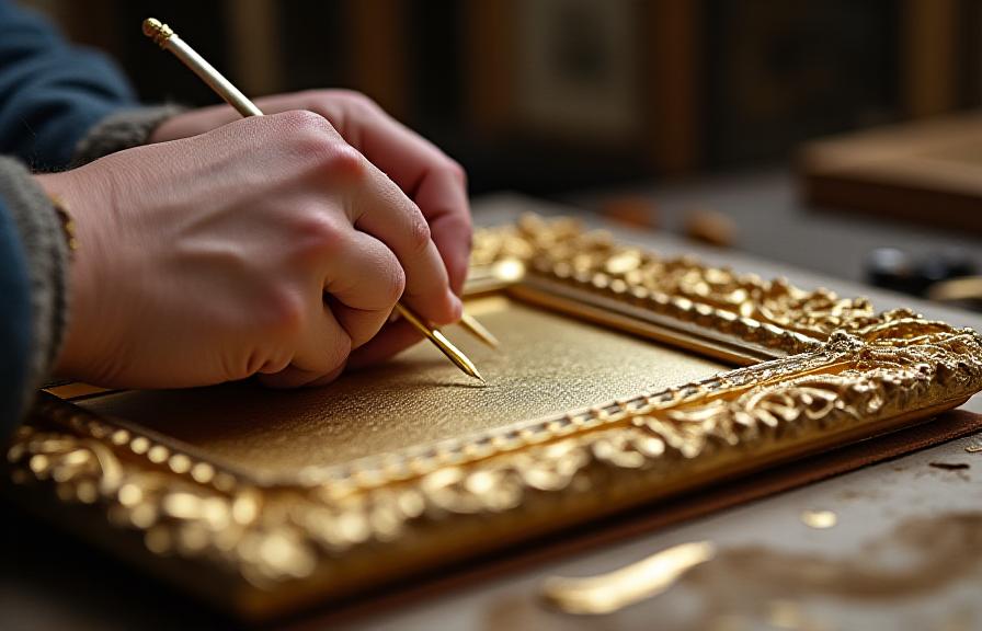 Fine art gilding and frame conservation work